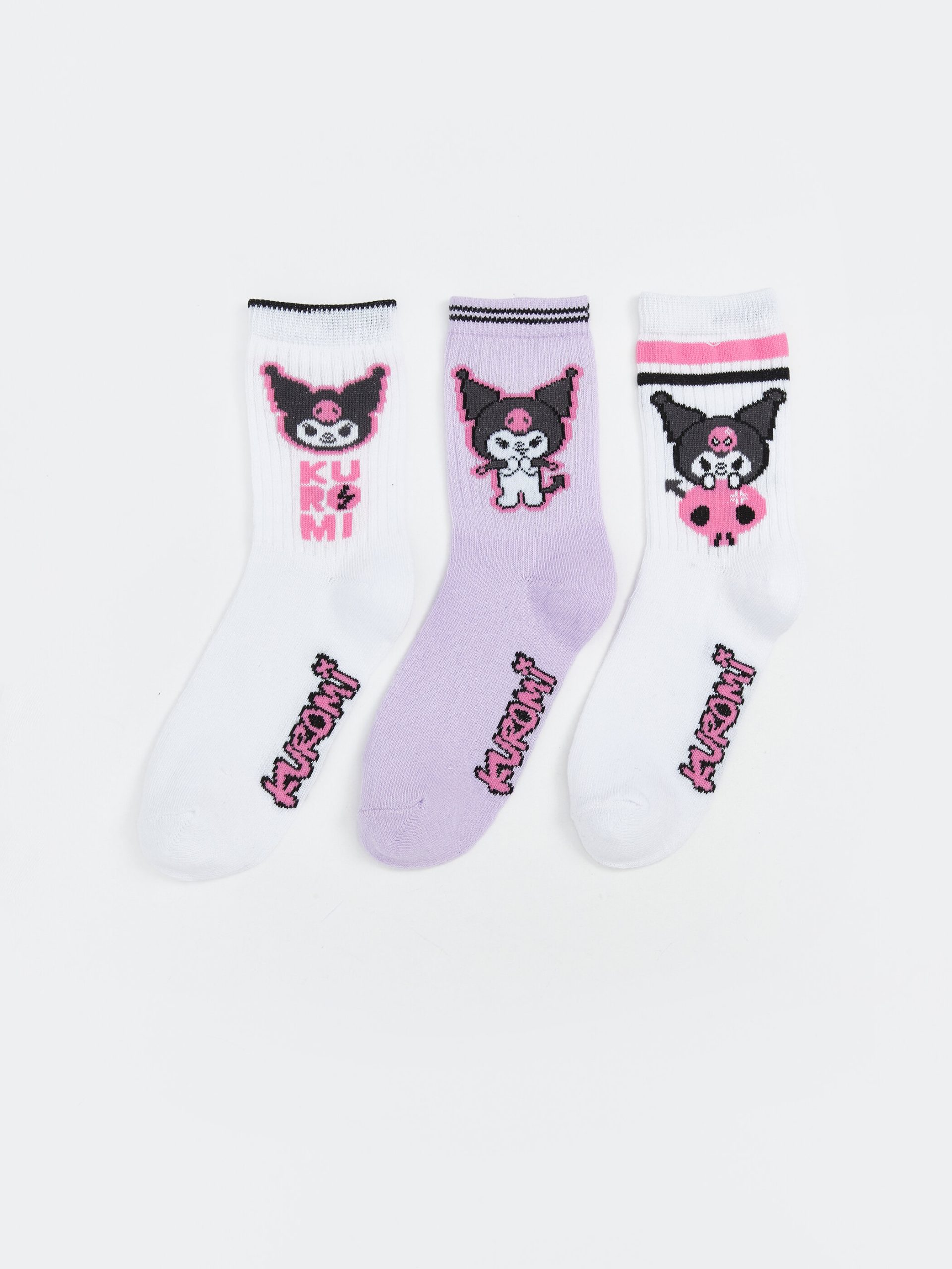 Girls' Kuromi Ankle Sock Trio