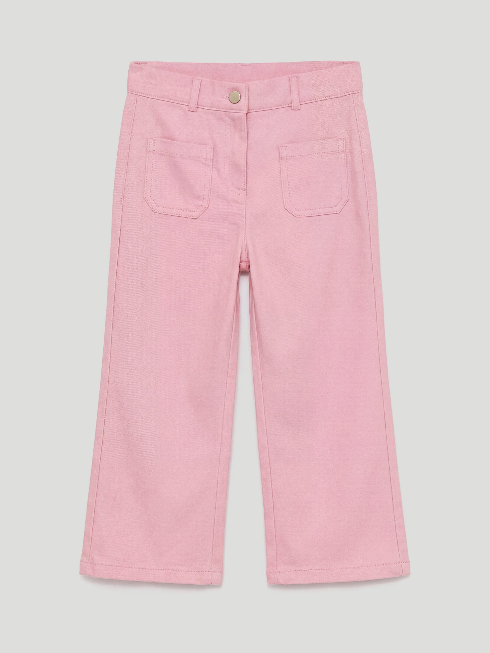 Girls' Regular Fit Gabardine Trousers