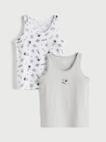 Printed Boys' Tank Top 2 Pack