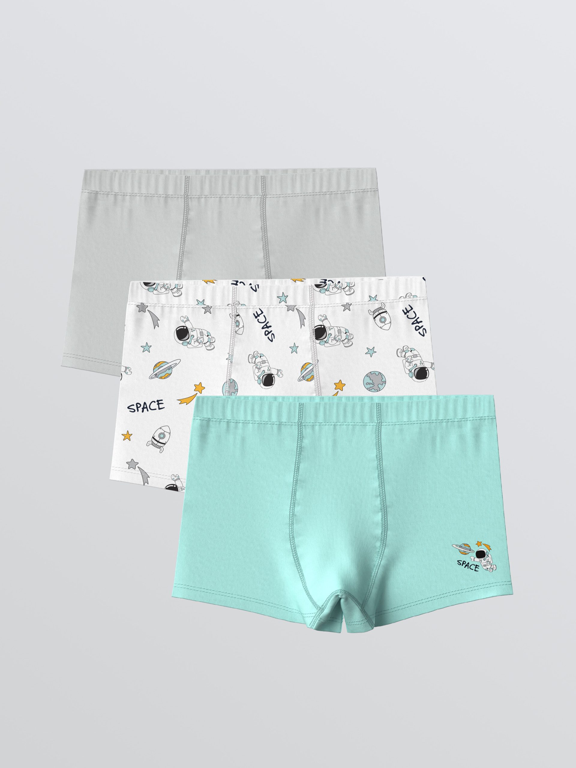 Printed Boys' Boxer Trunks 3-Pack