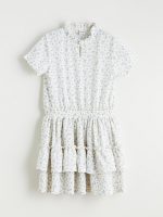 Crew Neck Floral Girls' Dress - Image 2