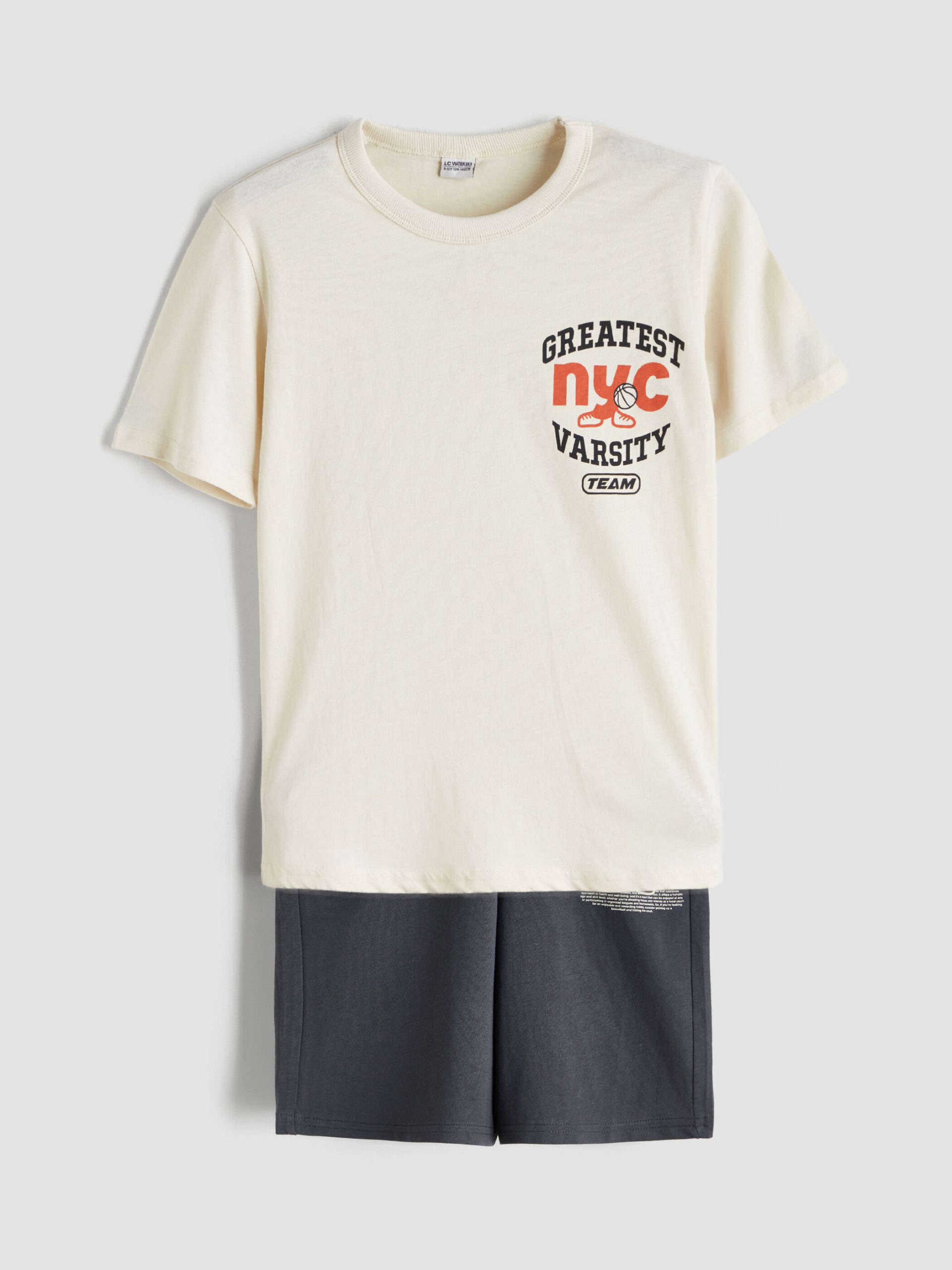 Printed Boys' T-Shirt and Shorts