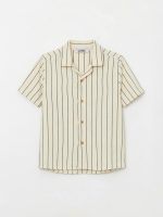 Striped Short-Sleeve Boys' Shirt and Trousers. - Image 2