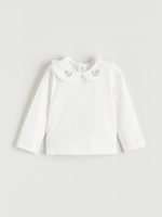 Baby Girl's Jumper Dress and Long-Sleeve Blouse Set - Image 2