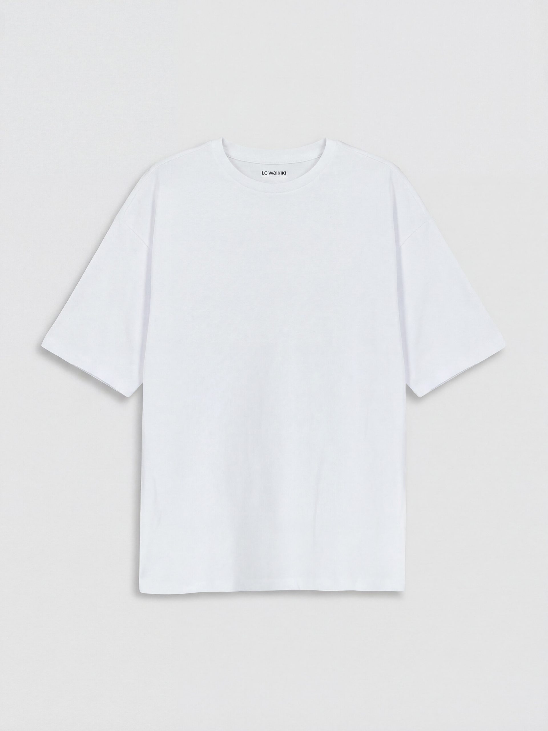 Crew Neck Girls' Basic T-Shirt