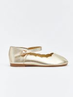 Faux Leather Baby Girls' Ballet Flats - Image 2