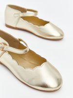 Faux Leather Baby Girls' Ballet Flats - Image 3