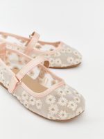 Floral Embroidered Baby Girl Ballet Flats - Image 3
