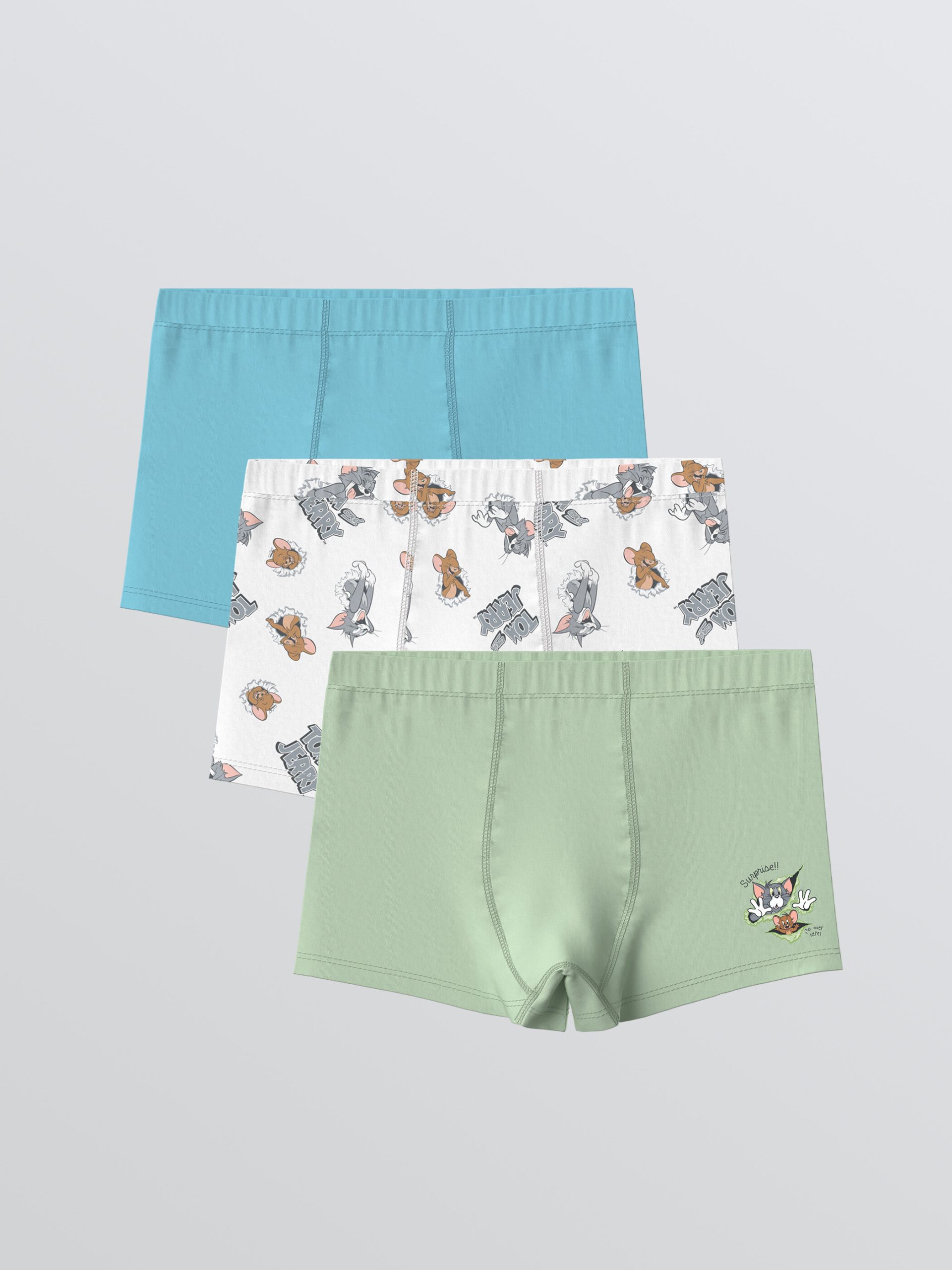 Tom & Jerry Printed Boys' Boxer 3-packs