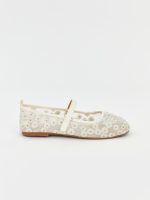 Floral Embroidered Ballet Flats for Girls - Image 2