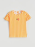 Crew Neck Embroidered Girls' T-Shirt and Leggings - Image 2
