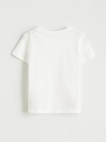 Printed Crew Neck Girls' Jersey T-Shirt - Image 3