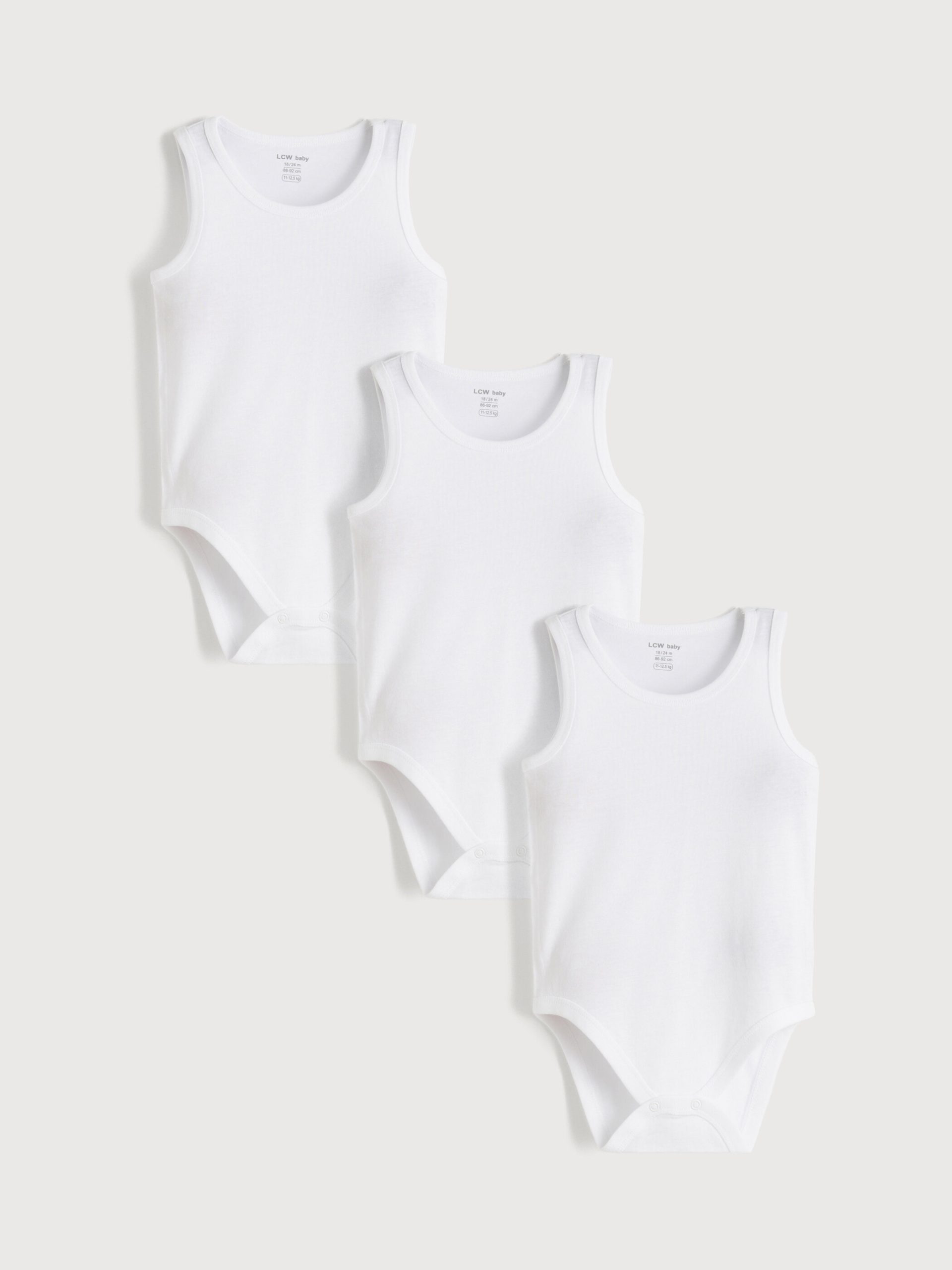 Crew Neck Baby Boys' Snap Bodysuit 3-Pack