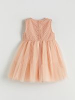 Bow Applique Girls' Tutu Dress - Image 3