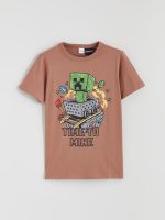 Minecraft Printed Boy's T-Shirt