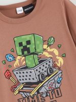 Minecraft Printed Boy's T-Shirt - Image 2