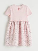 Girls' Frilled Dress with Floral Embroidery - Image 3