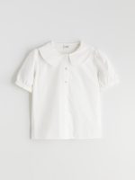 Peter Pan Collar Girl's Shirt
