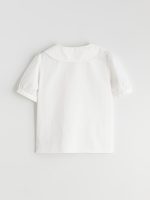 Peter Pan Collar Girl's Shirt - Image 3