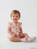 Floral-Print Baby Girl Ruffle Blouse and Shorts - Image 2