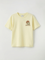 Crew Neck Printed Boys' T-Shirt