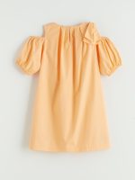 Crew Neck Girls' Poplin Dress - Image 3