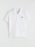 Polo Collar Embroidered Boys' T-Shirt