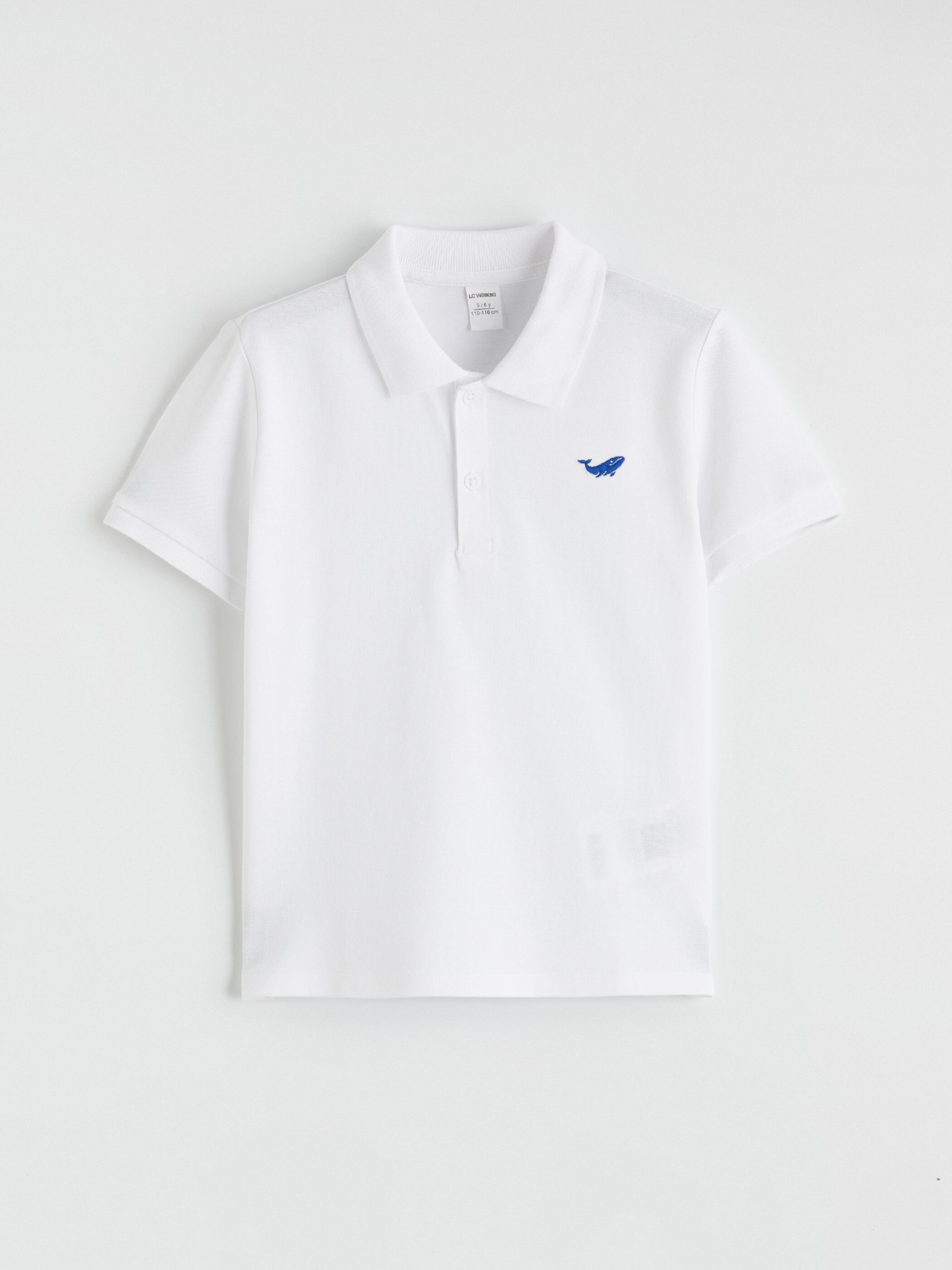 Polo Collar Embroidered Boys' T-Shirt