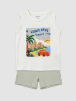 Printed Baby Boys' Tank Top and Shorts Set