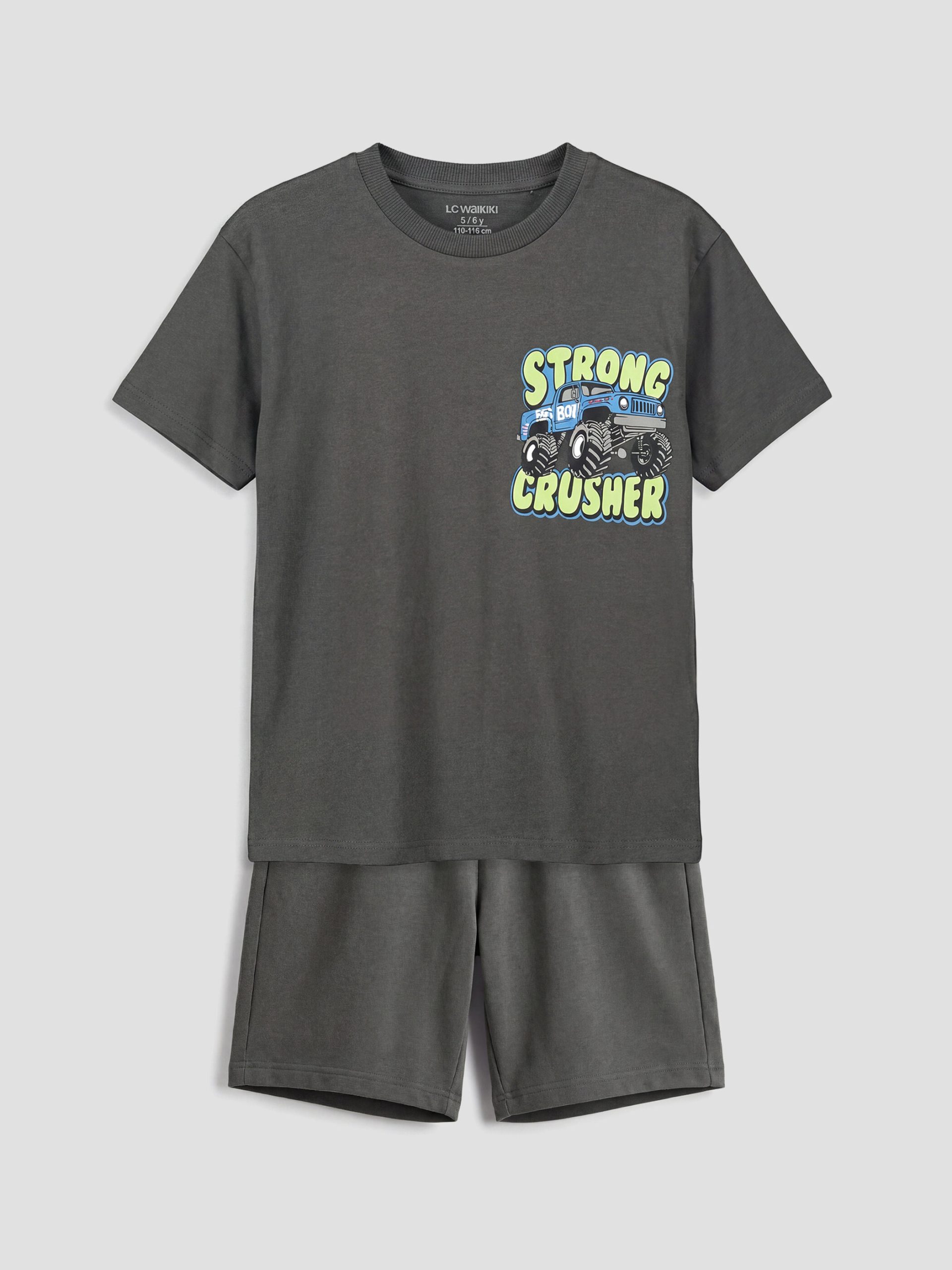 L_20261-S6GB32Z1-HKT_A.jpg Printed Boys' Shorts and T-Shirt - Image 1