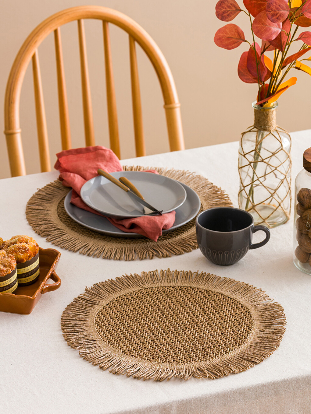 Rattan Charger Plate Set 2 Pack 39 cm
