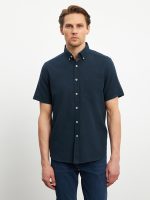 Regular Fit Poplin Men's Shirt