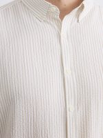 Slim Fit Striped Dobby Men's Shirt - Image 3