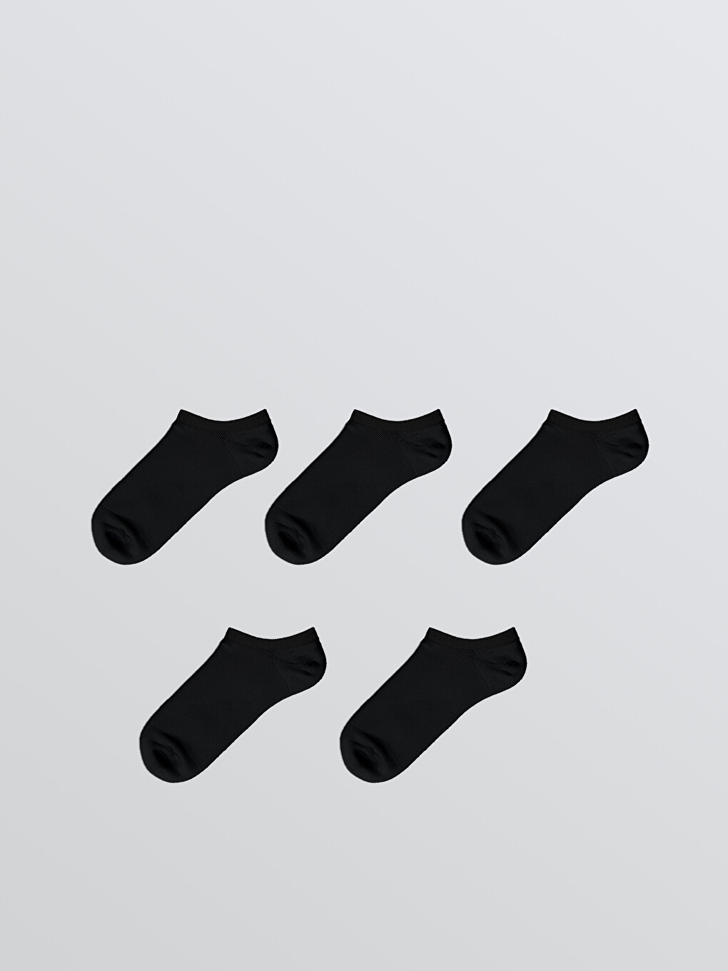 Women's Plain Trainer Socks 5-Pack