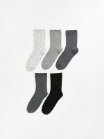Polka Dot Women's Ankle Socks, Set of 5