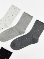 Polka Dot Women's Ankle Socks, Set of 5 - Image 2