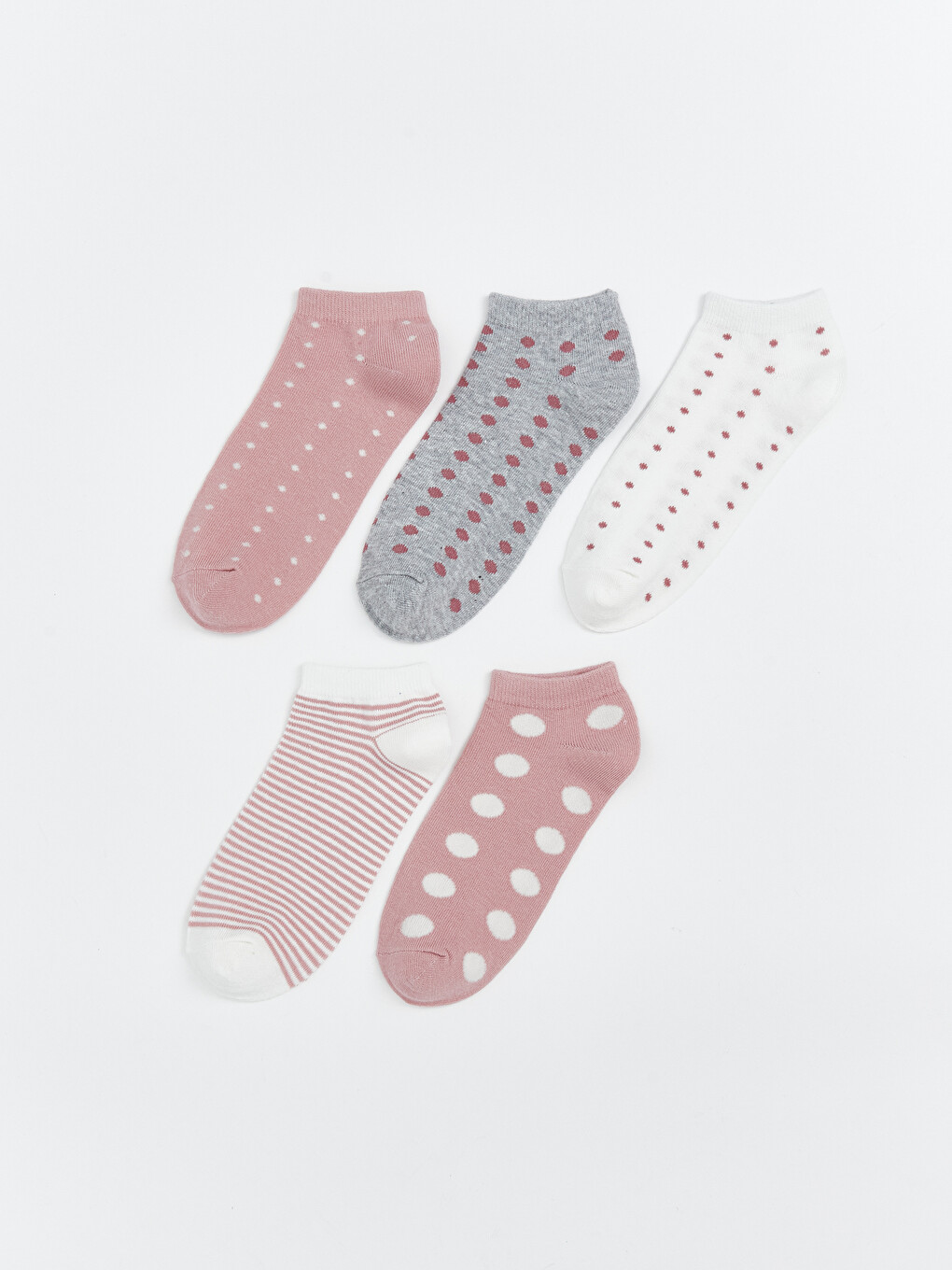 l_20261-s60606z8-gea_a.jpg Women's Patterned Ankle Socks - Set of 5 - Image 1