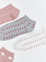 Women's Patterned Ankle Socks - Set of 5 - Image 2
