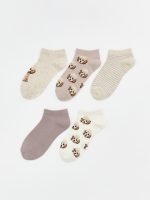 Patterned Women's Trainer Socks 5-Pack
