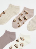 Patterned Women's Trainer Socks 5-Pack - Image 3