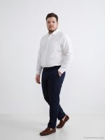 Standard Fit Gabardine Men's Chino Trousers - Image 2