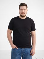 Slim Fit Basic Elastic T-Shirt - Image 2