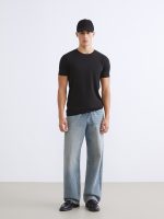 Slim Fit Basic Elastic T-Shirt - Image 3