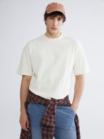 100% Cotton Boxy Fit Basic Thick T-Shirt