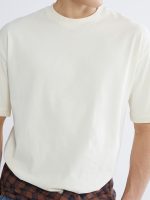 100% Cotton Boxy Fit Basic Thick T-Shirt - Image 3