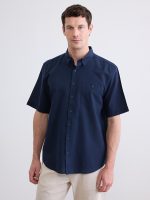 Regular Fit Linen Blend Men's Shirt - Image 3