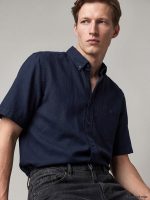 Regular Fit Linen Blend Men's Shirt - Image 2