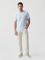 Slim Fit Gabardine Men's Chino Trousers
