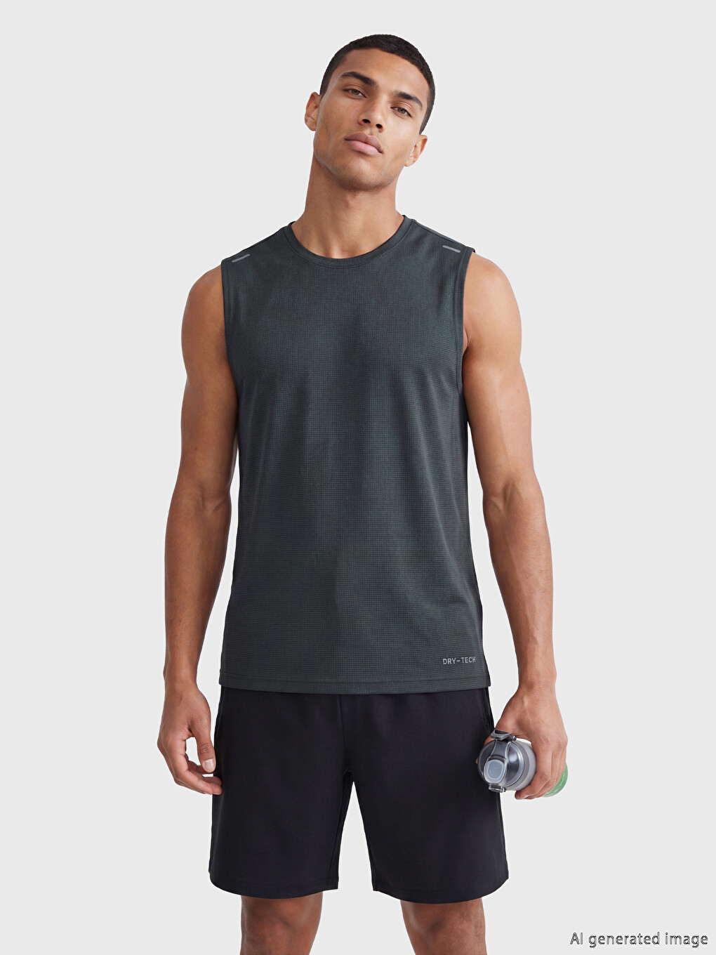 Crew Neck Men's Athletic Tank Top