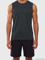 Crew Neck Men's Athletic Tank Top - Image 3